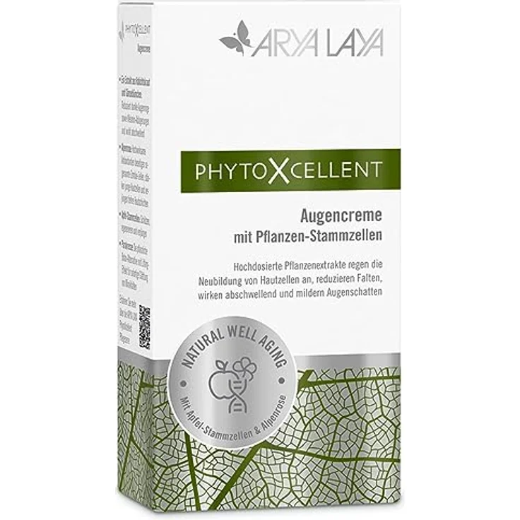 ARYA LAYA PhytoXcellent Augencreme, 15 ml - regenerierend & verjüngend, wirkt abschwellend und reduziert dunkle Augenringe, vegan – Bild 5