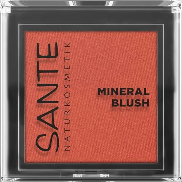 SANTE Naturkosmetik Mineral Blush 02 Peach, hochpigmentierter Rouge mit Bio-Acaiöl, leicht verblendbar, 5g
