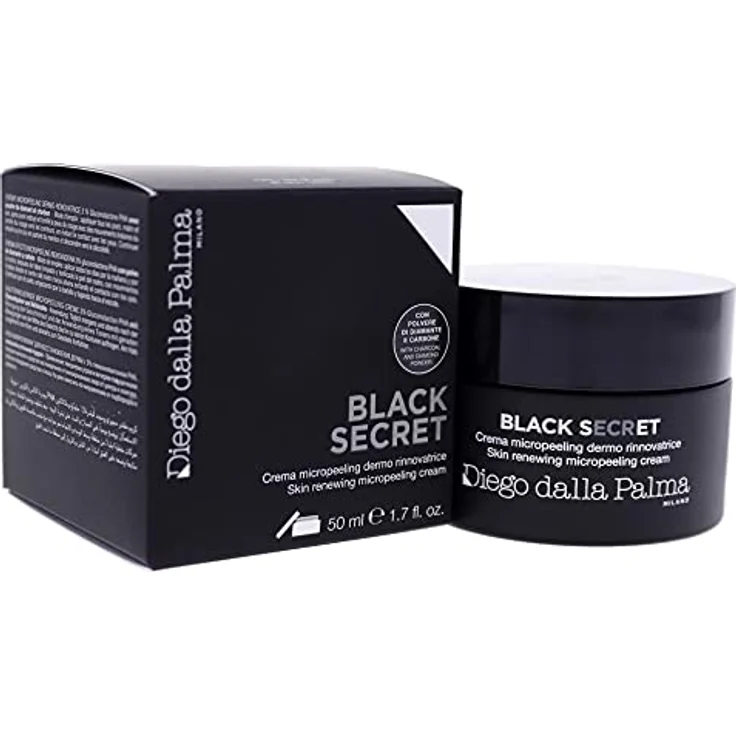 Diego Dalla Palma Black Secret Crema Micro Peeling Skin Treatment, 50 ml - Langlebige Gesichtsreinigung, kühl und bequem – Bild 3