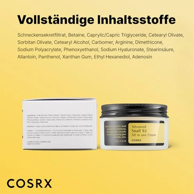 Cosrx Advanced Snail 92 All in One 100 g Gesichtscreme – Bild 7