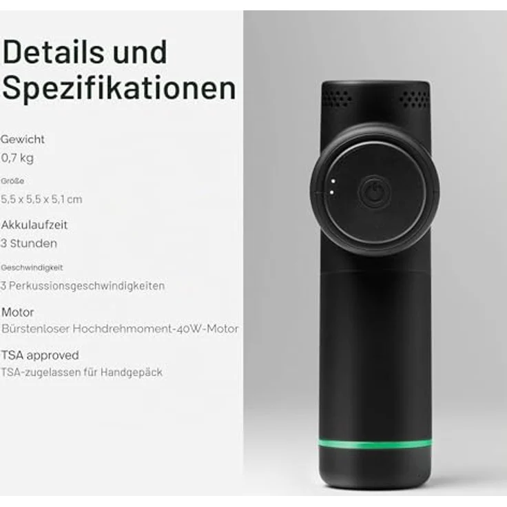Hyperice Hypervolt 2 Pro, Massagepistole mit 90 Watt Motor, 5 Geschwindigkeitsstufen, Bluetooth, matt-schwarz – Bild 5