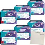 Elkos Ultra-Binde Normal mit Flügeln, 6er Pack (6x20 Stück)