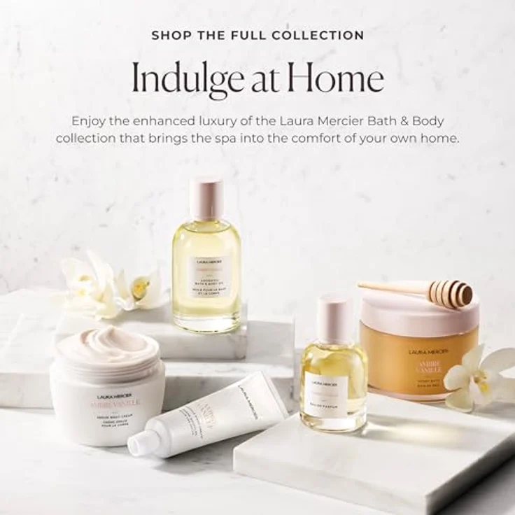 Laura Mercier Ambre Vanille Hydrating Body Wash, Duschgel 200 ml für trockene Haut mit luxuriösem Vanille-Duft – Bild 5