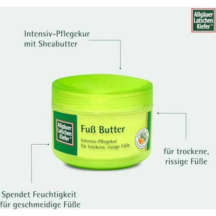 Dr. Theiss Naturwaren GmbH Allgäuer Latschenkiefer Fuß Butter Creme, 200 ml, intensiv pflegend mit Shea Butter und Pflanzenextrakten – Bild 4