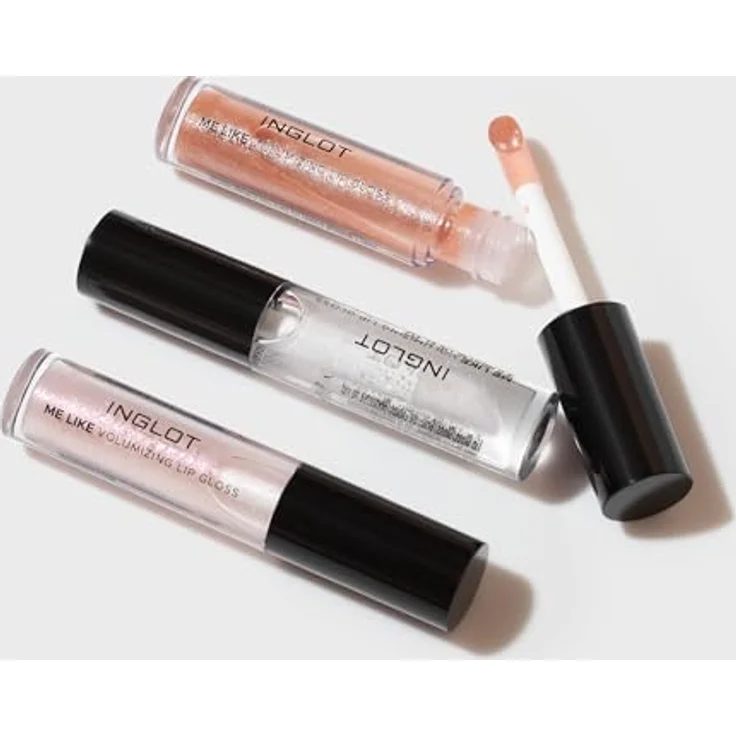 Inglot Volumizing Lip Gloss für Volle Lippen Me Like Volumizing Lip Gloss, Glanzend Booster Lippenstift Glitzer Halbtransparent Schimmernd, 5.5 ml : 54 – Bild 4