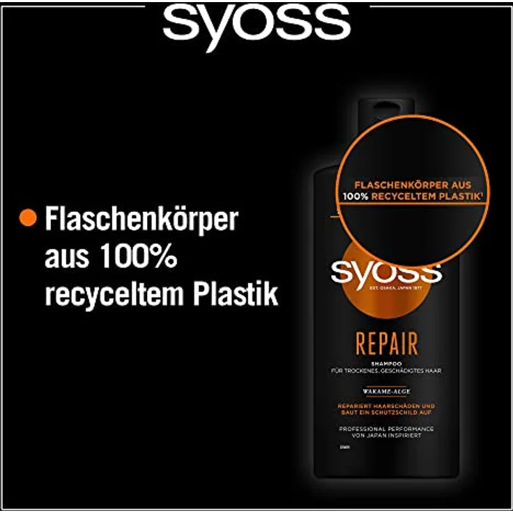 syoss Haarpflege syoss Haarpflege Repair Shampoo Haarshampoo 440 ml – Bild 5