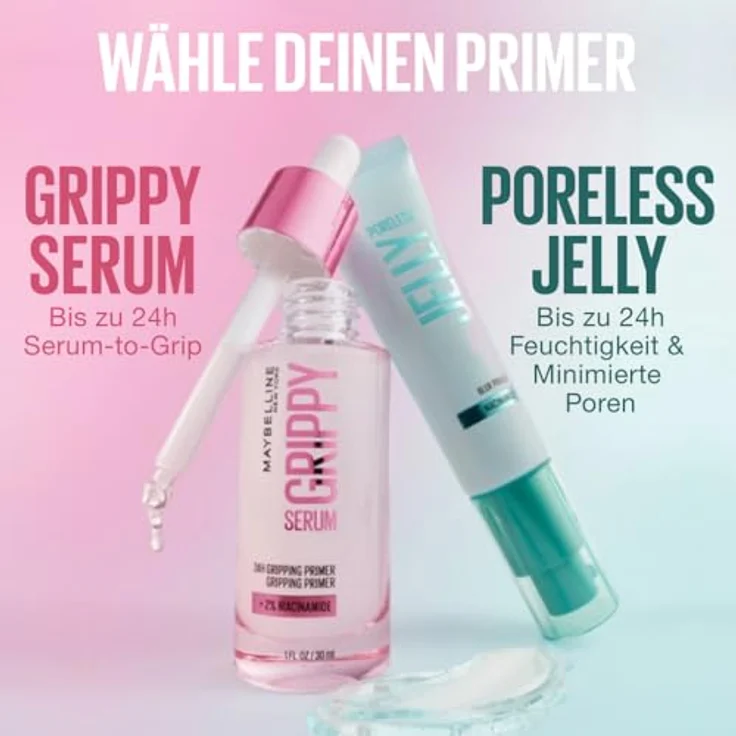 MAYBELLINE NEW YORK Primer Grippy, Make-up Grundierung 30 ml, verlängert den Halt des Make-ups, glättet die Haut – Bild 7