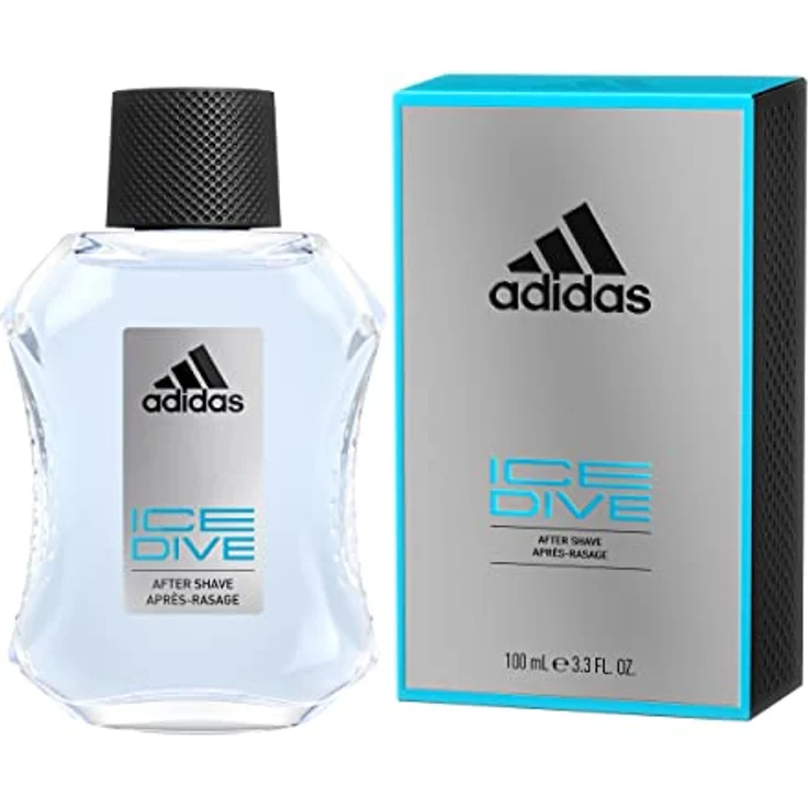 adidas Ice Dive After Shave, langanhaltender Duft mit belebender Zitrusnote und aromatischem Patschuli, 100 ml – Bild 2