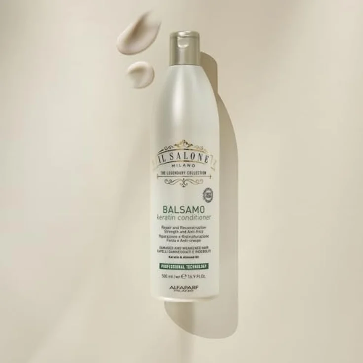 Alfaparf Milano Il Salone Milano Keratin, Conditioner für beschädigtes Haar, 500 ml, nährt und schützt vor Umwelteinflüssen – Bild 9