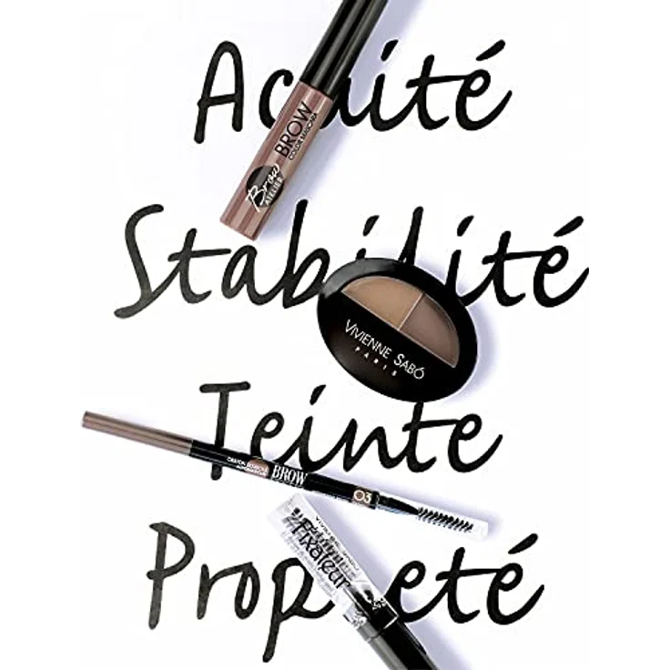 Vivienne Sabó Brow Arcade Augenbrauenstift, wasserfest mit Pinsel, Farbton 04, 0.1 g – Bild 3