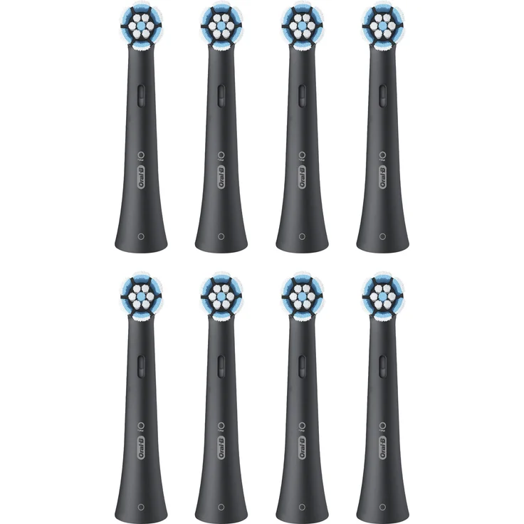 Oral-B iO RB SBF 8 FBNLSENOR Zahnbürstenkopf, 8er Pack für gründliche Plaque-Entfernung und gesunde Zahnfleischpflege – Bild 1