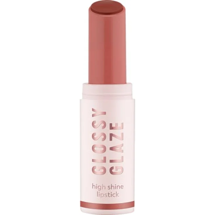 essence GLOSSY GLAZE high shine lipstick, Nr. 05, nude, hochpigmentiert, glänzend, vegan, 3er Pack (3x1.9g) – Bild 2