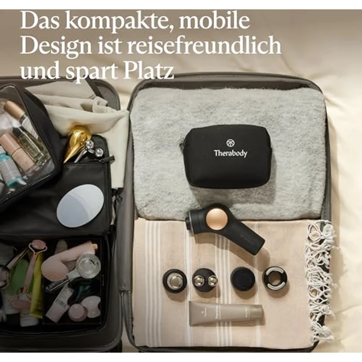 THERABODY TheraFace PRO, All-in-One Gesichts-Massagegerät mit Mikrostrom, LED-Lichttherapie und perkussiver Reinigung, schwarz – Bild 9