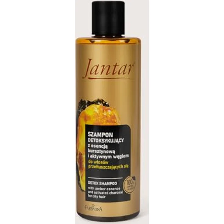 Farmona Jantar Shampoo, Haarshampoo mit Bernsteinessenz und Aktivkohle für fettiges Haar, 300 ml – Bild 2