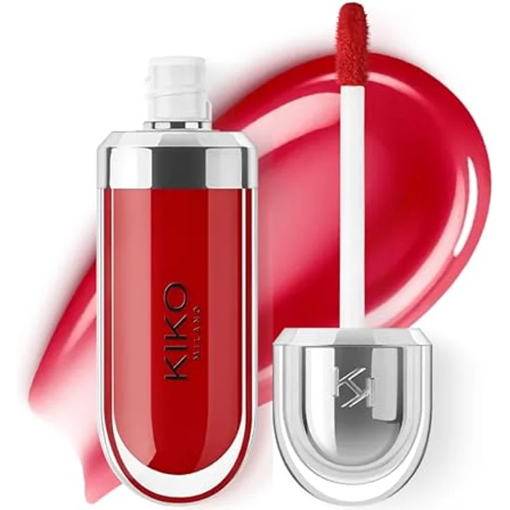 KIKO Milano 3D Hydra Lipgloss, hydratisierendes Lipgloss mit langanhaltendem Glanz, Farbton 15 Cherry Red, 6.5 ml – Bild 1