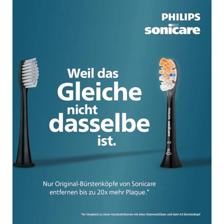 Philips Sonicare Sensitive HX6054/88, Ersatzkopf für elektrische Zahnbürsten, 4 Stück, für empfindliche Zähne – Bild 6