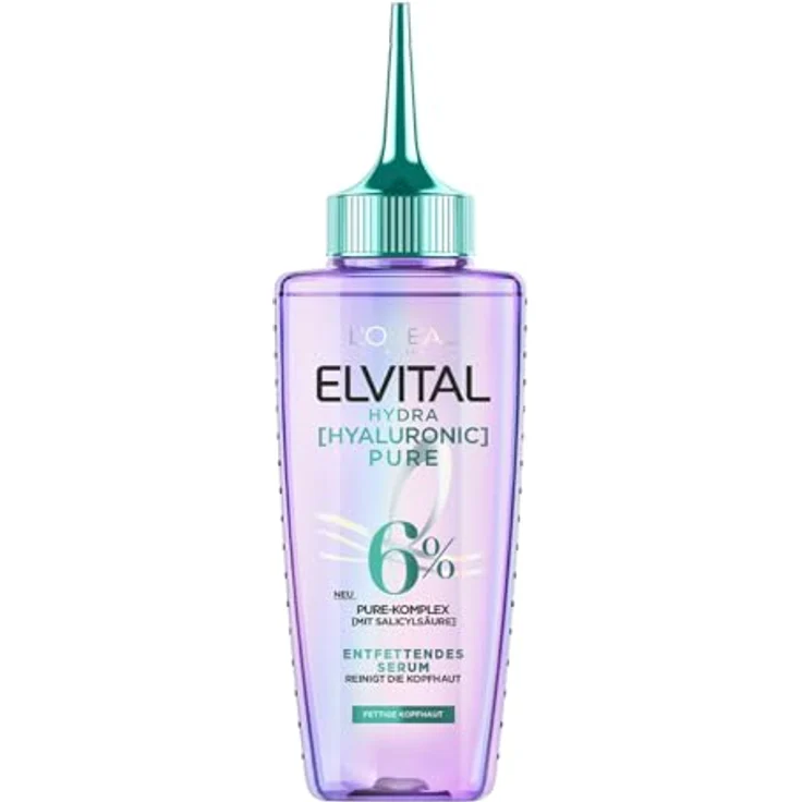 L'Oréal Paris Elvital Hydra Hyaluronic Pure Entfettendes Serum, 102ml, mit Salicyl- und Hyaluronsäure – Bild 1