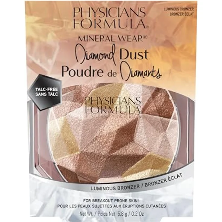 Physicians Formula Mineral Wear® Diamond Dust Bronzer, aufhellend, 5.8 g mit Glitzereffekt, für natürlichen Teint – Bild 2