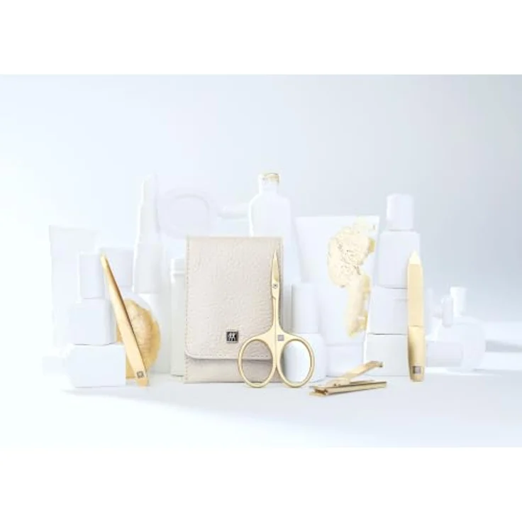 Zwilling Beauty Nagelknipser Maniküre Set 4tlg. im Echtleder-Etui, platzsparend und unisex – Bild 2