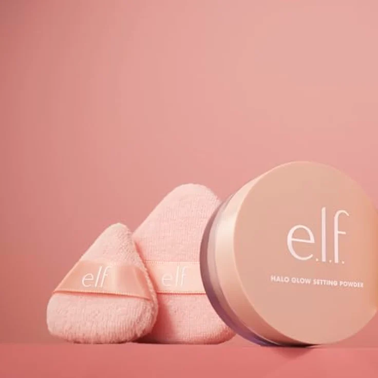 e.l.f Puderquaste Halo Glow Pinkie Puff, 3er Set, wiederverwendbare Veloursquasten für präzises Puderauftragen – Bild 6