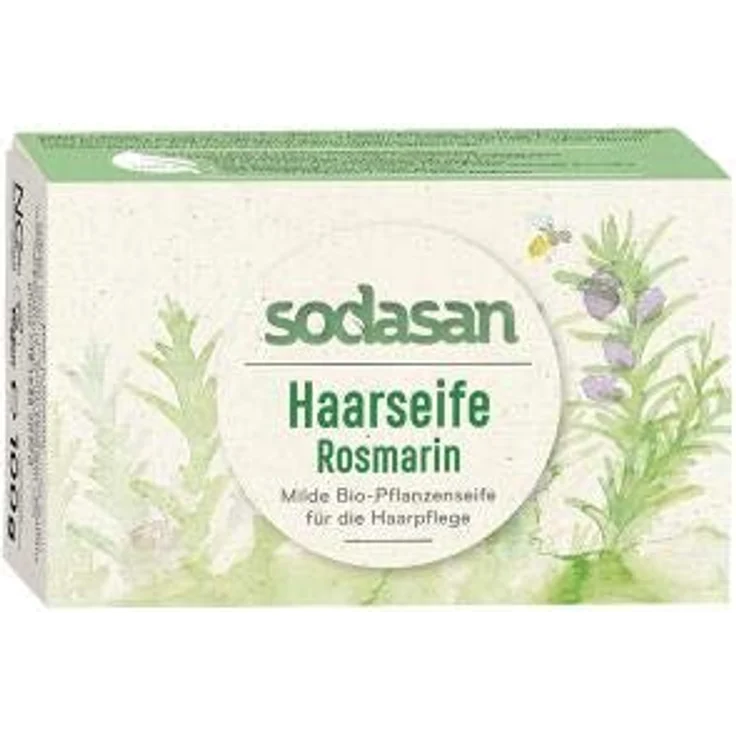 Sodasan Haarseife Rosmarin 100 g – Bild 2