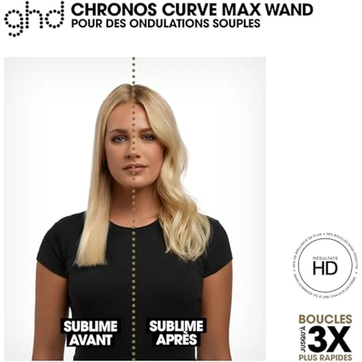 ghd chronos curve max Lockenstab in Candy Coral, 38mm Durchmesser für langanhaltende Wellen, inkl. Hitzeschutz-Etui und Styling-Handschuh – Bild 3