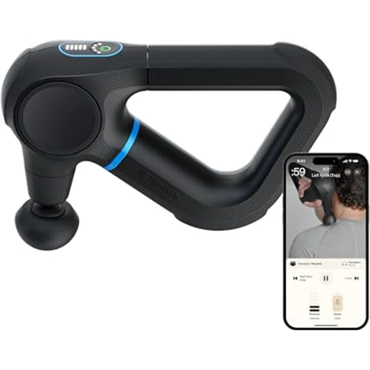 Therabody Theragun Prime (6. Generation), Massagepistole für tiefe, kraftvolle Massage, robustes Design, Bluetooth-Steuerung, inklusive 2 Aufsätzen für vielseitige Anwendung – Bild 1