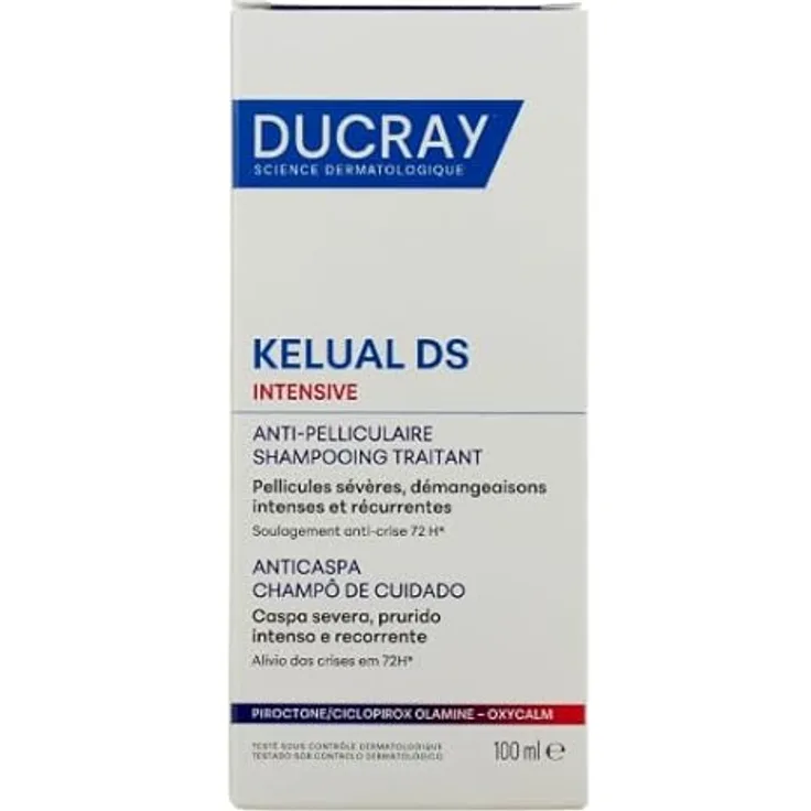 Ducray Kelual DS Intensive Anti-Dandruff Treatment Shampoo, 100 ml, gegen Schuppen, Unisex