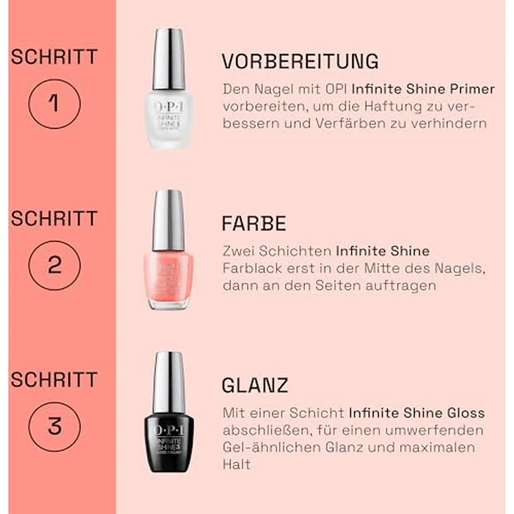 OPI Classics Nail Lacquer L64 Cajun Shrimp 15, Farbton: Pink – Bild 5