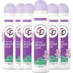 CD Deo-Spray 'Wasserlilie', 6 x 150 ml, Deodorant ohne Aluminiumsalze, langanhaltender Schutz für 24 h, für empfindliche Haut geeignet, vegane Körperpflege