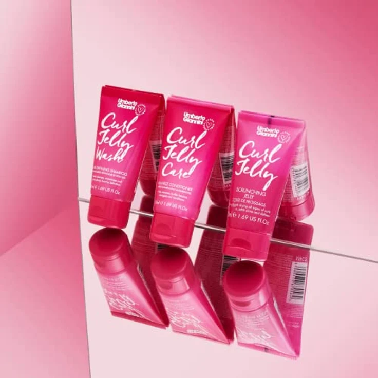 Umberto Giannini Curls Starter Kit, Curl Jelly Trio mit Shampoo, Conditioner und Scrunching Jelly, 3 x 50 ml – Bild 7