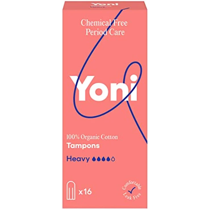 Yoni Tampons Super, 100% Bio-Baumwolle, chemikalienfrei, hypoallergen, ohne Plastikfolie, 16 Stück – Bild 1