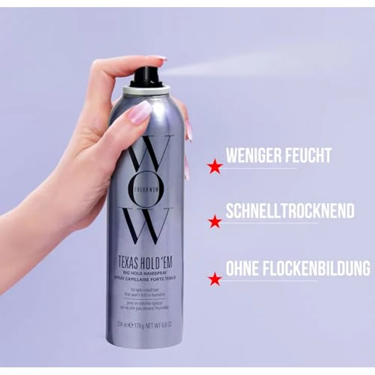 Color WOW Texas Hold ‘em, starker Haarlack mit UV Schutz, 234 ml – Bild 3