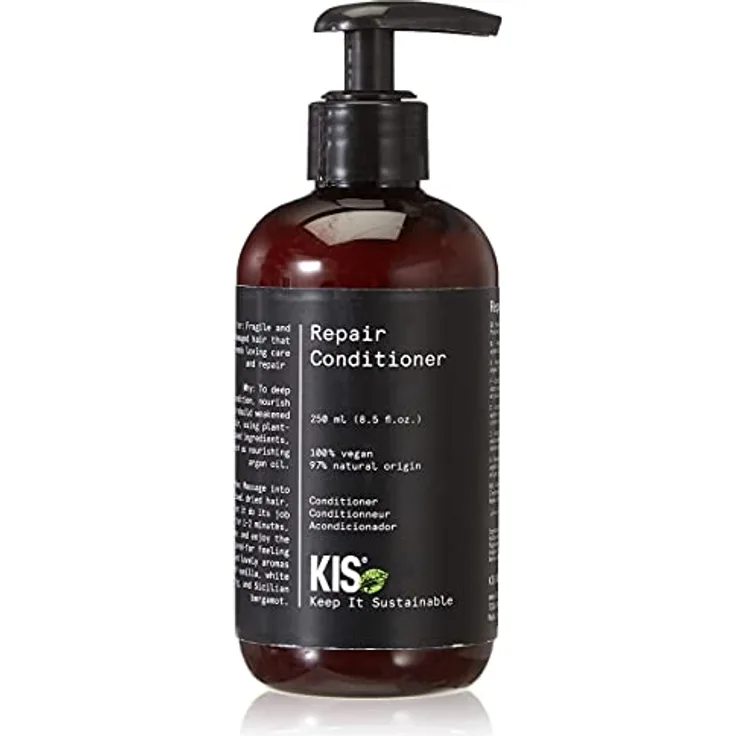 KIS Green Repair - Conditioner - 250ml - brüchiges & geschädiges Haar - 100% Vegane Rezeptur - sulfatfrei - mit pflegendem Arganöl