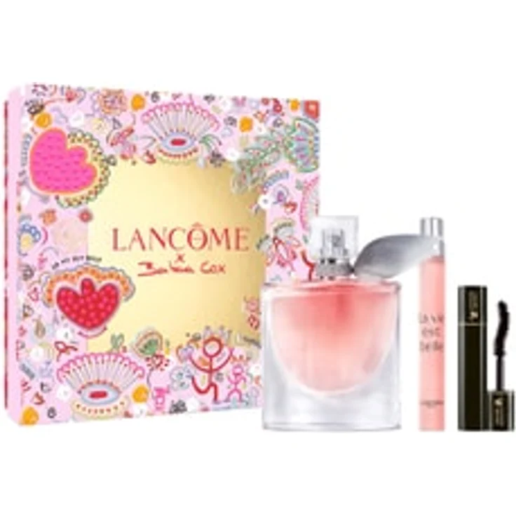 LANCÔME La vie est belle 50 ml Duftset mit 10 ml EdP und Hypnôse Mascara Mini, blumiger Duft mit Bergamotte, Jasmin und Vanille