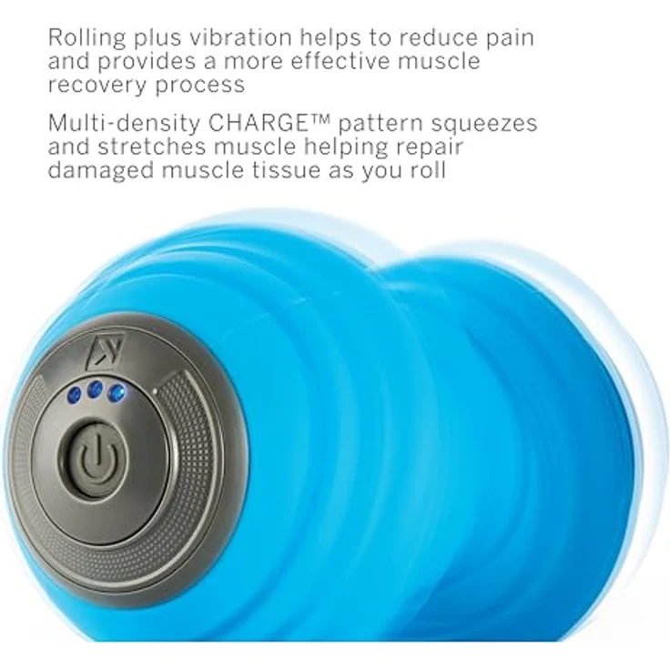 Trigger Point Charge Vibe, Vibrierender Schaumstoffroller zur Muskelentspannung, blau – Bild 5