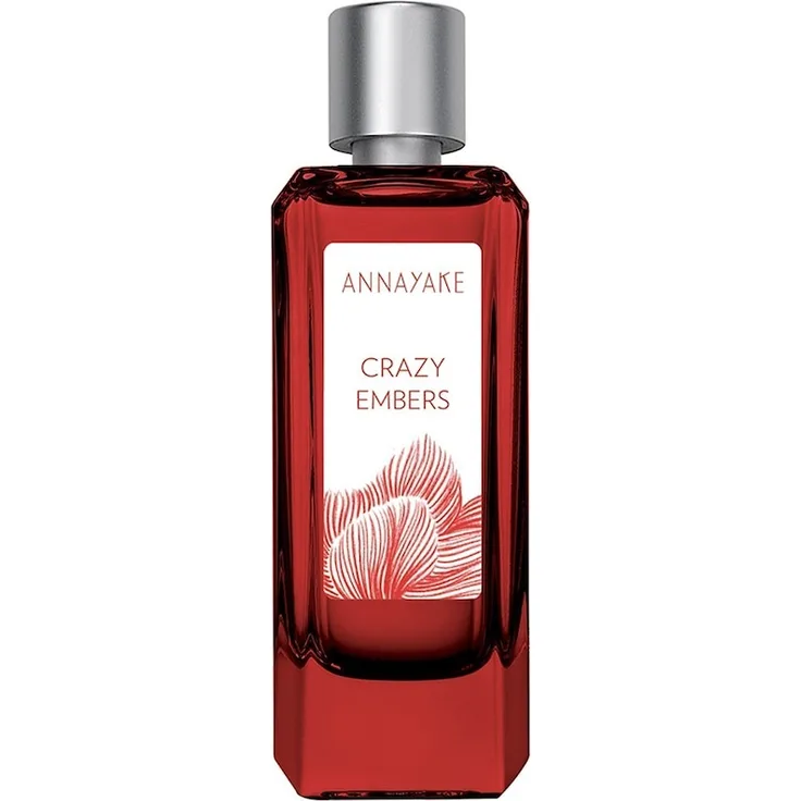 Annayake CRAZY EMBERS Eau de Toilette 100 ml, Unisex-Duft mit würzig-orientalischer Komposition, rot-weißer Flakon