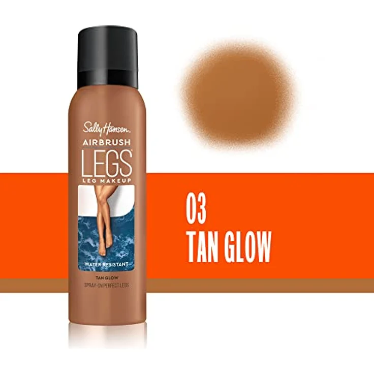 Sally Hansen Airbrush Legs, Tönungsspray für die Beine, 75 ml, Farbton 003 Tan Glow, stimuliert die Mikrozirkulation – Bild 2