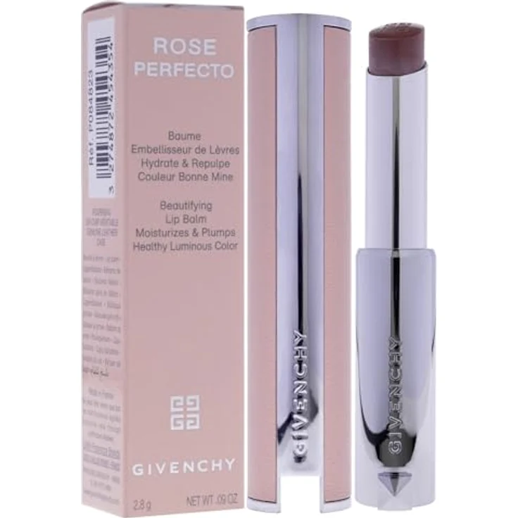 GIVENCHY Le Rose Perfecto Lippenbalsam, 2,8 g, intensive Pflege mit Rosenöl und Hyaluronsäure, sanfter Beige-Rosa Farbton – Bild 3