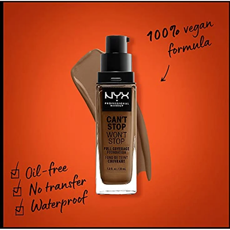 NYX Professional Make-up Can't Stop Won't Stop Deep Sable 30 ml – Bild 2