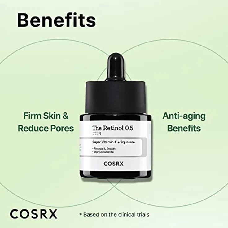 Cosrx The Retinol 0.5 Oil, 20ml Gesichtsserum mit 0,5% Retinol, Vitamin E & Squalan, Anti-Aging Nachtpflege, zur Verbesserung der Hautelastizität, Korean Skincare – Bild 7