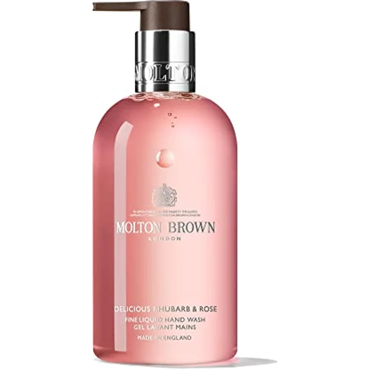 Molton Brown Delicious Rhubarb und Rose Handwaschseife 300ml – Bild 1