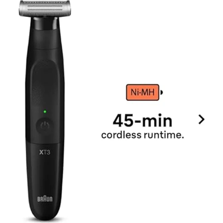 Braun Series X XT3100 Bartschneider, All-in-One Gerät mit 3 Kammaufsätzen und wasserdichtem Design, schwarz – Bild 3
