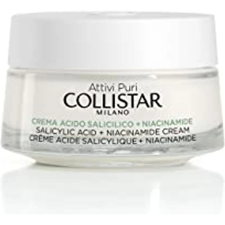 Collistar Aktive reine Gesichtscreme mit Salicylsäure + Niacinamid, Anti-Unvollkommenheit und Talgausgleichend, 50 ml, für alle Hauttypen – Bild 1