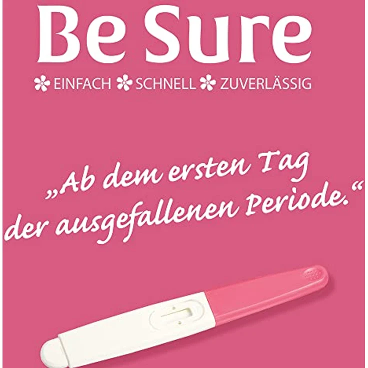 Be Sure Schwangerschaftstest 1 Stück, schnell, unkompliziert und zuverlässig - Preisvergleich – Bild 2