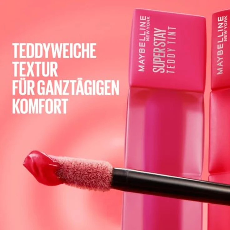 Maybelline New York Superstay Teddy Tint Lippenstift 100 Kitten Heel, soft-matte Formel mit langanhaltender Wirkung und ohne Abfärben – Bild 10