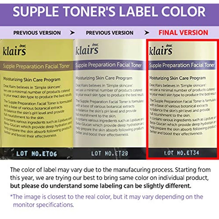 Dear Klairs Supple Preparation Facial Toner Gesichtswasser 180 ml mit reinigender Wirkung – Bild 5