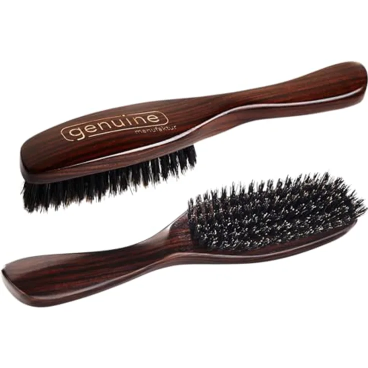 Genuine Haircare GROOMING BRUSH – Frisier- und Föhnbürste aus 100% Wildschweinborsten, antistatisch, handmade in Germany