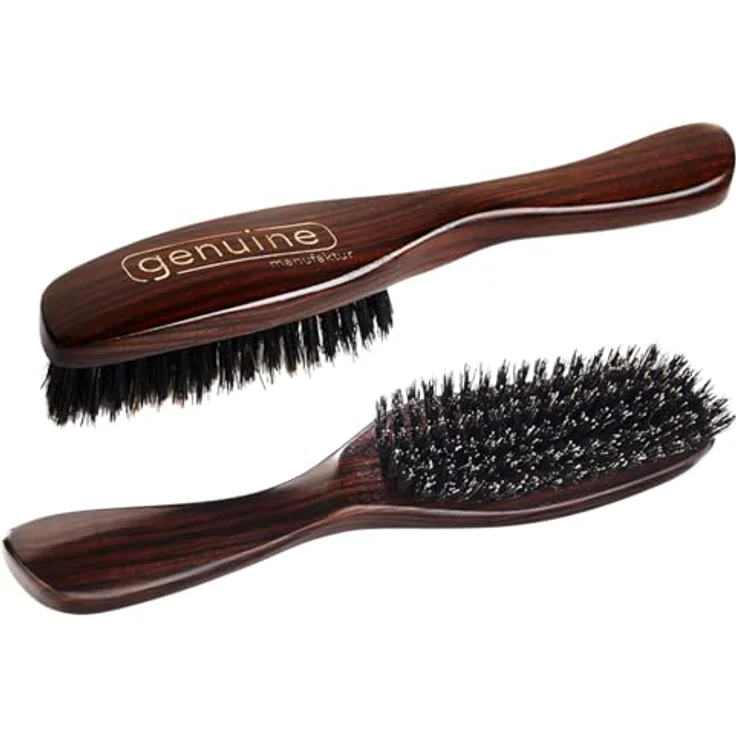 Genuine Haircare GROOMING BRUSH – Frisier- und Föhnbürste aus 100% Wildschweinborsten, antistatisch, handmade in Germany – Bild 1