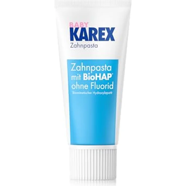 BABY KAREX Zahnpasta 50 ml 0–2 Jahre, ohne Fluorid, mit BioHAP – sanfter Kariesschutz ab dem ersten Zahn – Bild 6